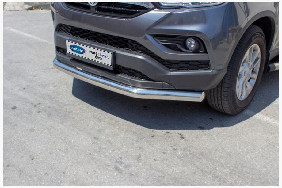 SsangYong Musso II 2018– Przedni Pałąk Texas (76mm, Stal Nierdzewna) Image