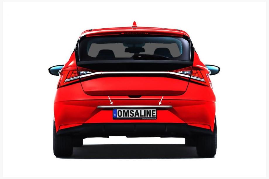 Hyundai I-20 2020- Listwa chromowana nad tablicą rejestracyjną OmsaLine (stal nierdzewna) Image