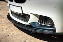 BMW 5 Series F10/F11 2010–2016 Nakładka na przedni zderzak Lip OmsaLine (czarna) zdjęcia 2