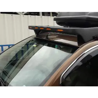 Daszek na Przednią Szybę V1 (LED, Czarny Mat) Dacia Duster 2008-2018 zdjęcia 1