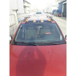 Daszek na Przednią Szybę (LED, Czarny Mat) Dacia Sandero 2007-2013 zdjęcia 3