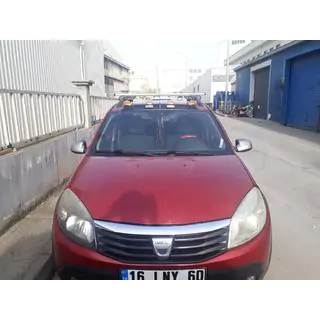 Daszek na Przednią Szybę (LED, Czarny Mat) Renault Sandero 2007-2013 zdjęcia 2