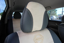 Nissan X-trail T32/Rogue 2014-2021 Pokrowce Samochodowe Skóra Ekologiczna+Tkanina+Alcantara Antara A0013 (Komplet) zdjęcia 12