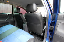 Volkswagen Passat B5 1997-2005 Pokrowce Samochodowe Skóra Ekologiczna+Tkanina+Alcantara Antara A006 (Komplet) zdjęcia 13
