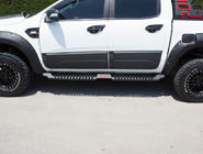 Fiat Fullback 2016- Progi boczne Dakar V2 bez LED (2 szt, metal) zdjęcia 4