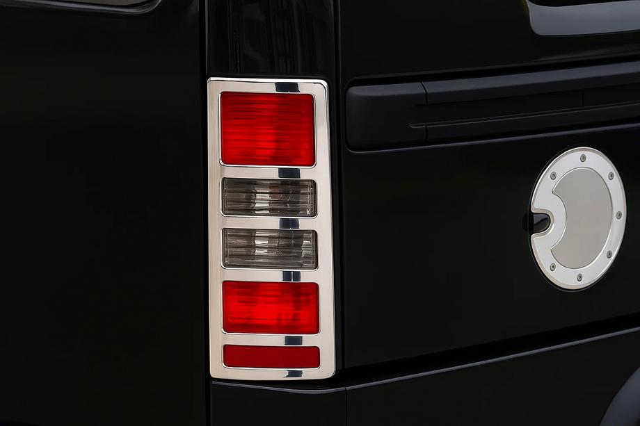 Opel Combo 2002–2012 Chromowane Nakladki na Lampy Tylne (2 szt, plastik) Image