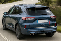 Ford Kuga/Escape 2019- Listwa bagażnika stal nierdzewna Carmos - Turecka Stal Nierdzewna zdjęcia 2