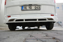 Ford Custom 2013-2022 Nakładka na tylny zderzak (gruntowana do lakierowania) zdjęcia 3