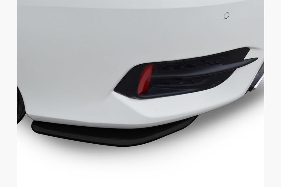 Honda Civic Sedan X 2016-2021 Nakładki flap na tylny zderzak (2 szt, czarne) Image