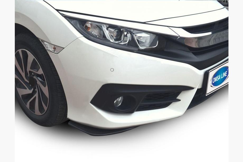 Honda Civic Sedan X 2016-2021 Flapy na przedni zderzak (2 szt, czarne) Image