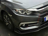 Honda Civic Sedan 2021- Chromowane Nakładki na Grill (2 szt, Stal Nierdzewna) zdjęcia 1