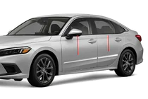 Honda Civic Sedan 2021- Listwy drzwi ze stali nierdzewnej (4 szt.) zdjęcia 1