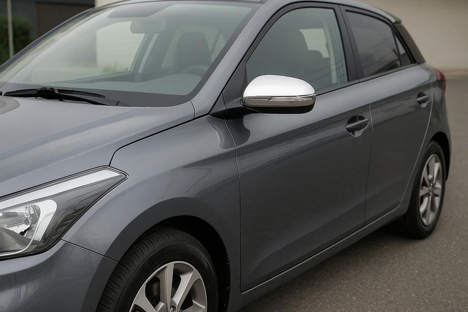 Hyundai I-20 2014-2020 Nakładki na Lusterka V2 (2 szt, Stal Nierdzewna) Image