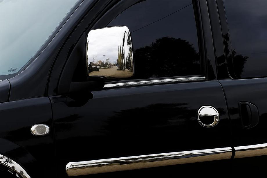 Opel Combo 2002–2012 Listwy drzwiowe stal nierdzewna (4 szt.) Image