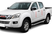Isuzu D-Max 2011-2019 Listwy Drzwiowe OmsaLine Stal Nierdzewna zdjęcia 1