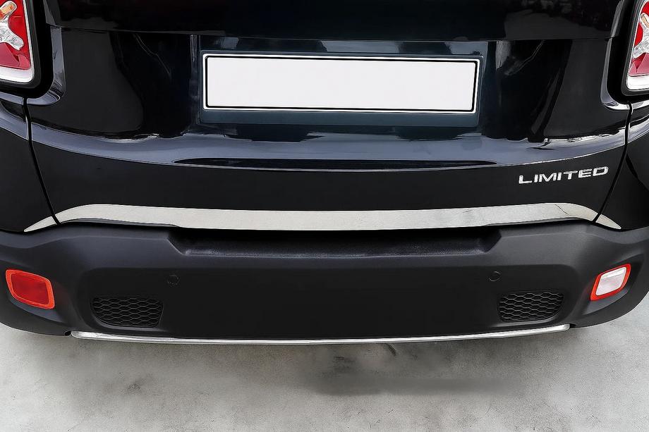 Jeep Renegade 2014- Listwa bagażnika 2019 (3 szt, stal nierdzewna) Carmos - Turecka Stal Nierdzewna Image