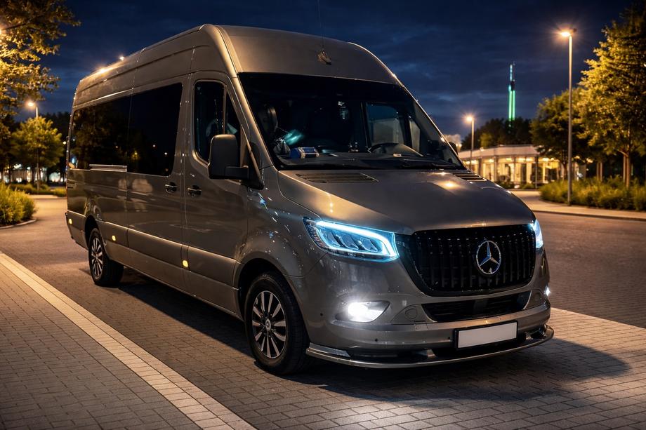 Mercedes Sprinter W907/W910 2018- Dolna dokładka zderzaka przedniego (zagruntowana do malowania) Zdjęcia 3