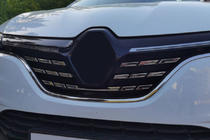 Renault Megane IV 2016-2025 Chromowane Nakładki na Grill 2021+ (5 szt, Stal Nierdzewna) OmsaLine - Włoska Stal Nierdzewna zdjęcia 2