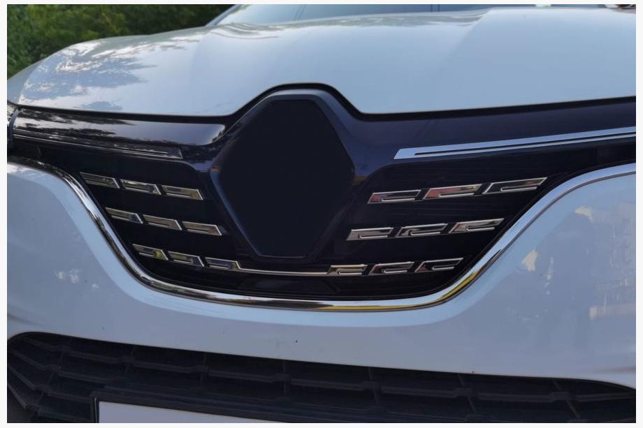 Renault Megane IV 2016-2025 Chromowane Nakładki na Grill 2021+ (5 szt, Stal Nierdzewna) OmsaLine - Włoska Stal Nierdzewna Image