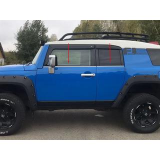 Dolne listwy okienne ze stali nierdzewnej (4 szt.) Toyota FJ Cruiser 2006-2022 zdjęcia 1