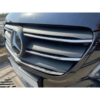 Chromowane Nakładki na Grill 2020+ (5 szt, Stal Nierdzewna) Mercedes Vito/V-class W447 2014- zdjęcia 3
