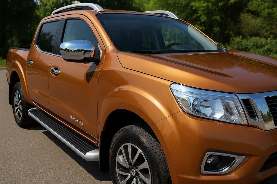 Nissan Navara/NP300 2016- Nakładki na Lusterka (2 szt, Stal Nierdzewna) Image