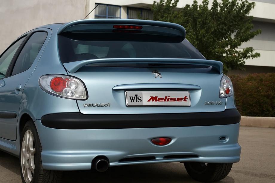 Peugeot 206 1998-2024 Dolny spoiler Meliset (zagruntowany do lakierowania) Image