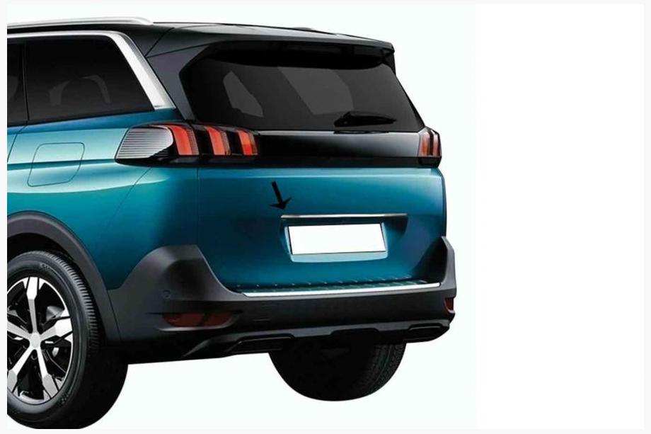 Peugeot 5008 2016-2023 Listwa chromowana nad tablicą rejestracyjną OmsaLine (stal nierdzewna) Image