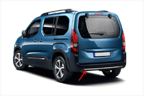Peugeot Partner/Rifter 2019- Listwa tylnego zderzaka stal nierdzewna zdjęcia 2