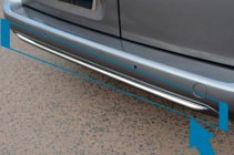 Peugeot Partner/Rifter 2019- Listwa tylnego zderzaka stal nierdzewna zdjęcia 1