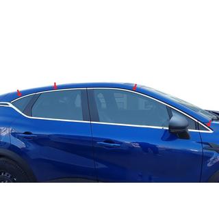 Górne listwy okien nierdzewne (8 szt) Renault Captur 2019- zdjęcia 1