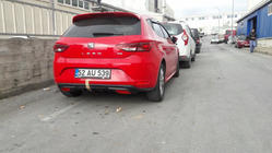 Seat Leon 2013-2020 Nakładka na tylny zderzak (gruntowana do lakierowania) zdjęcia 3