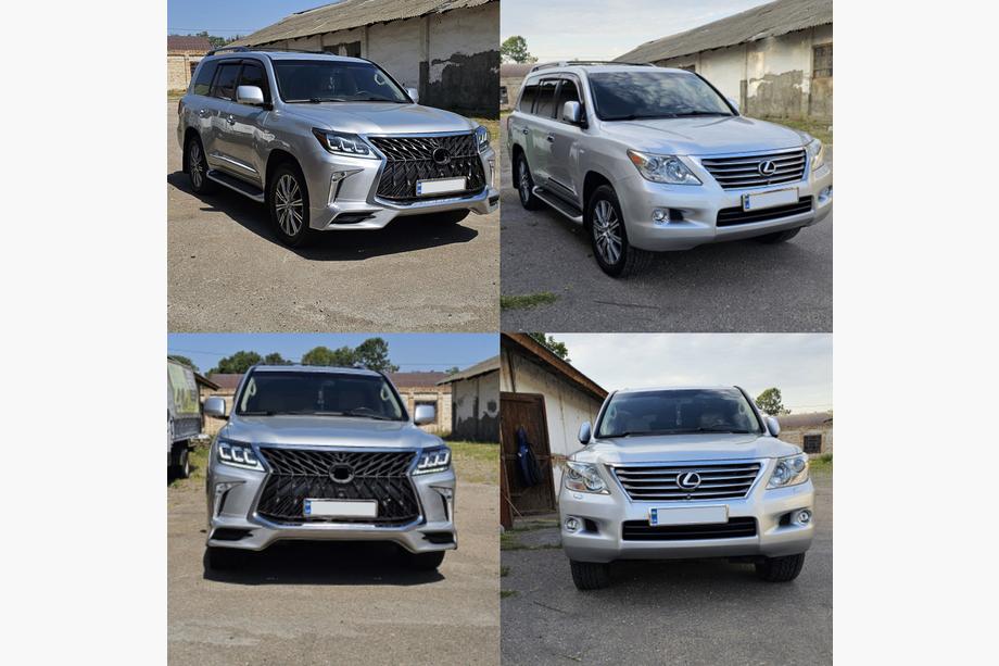 Lexus LX570/450d 2008-2022 Zestaw mini liftingu z modelu 2008-2015 na TRD Sport (zderzak, reflektory) Image