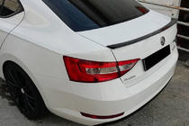 Skoda Superb 2015-2024 Spoiler Lip (Omsa, czarny) zdjęcia 1