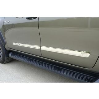 Nakładki na listwy OmsaLine (4 szt, stal nierdzewna) Toyota Hilux 2015- zdjęcia 1