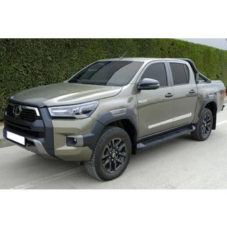 Nakładki na listwy OmsaLine (4 szt, stal nierdzewna) Toyota Hilux 2015- zdjęcia 3