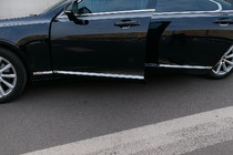 Volvo S90/V90 2016- Chromowane Listwy Drzwiowe (do V90, Stal Nierdzewna) zdjęcia 3