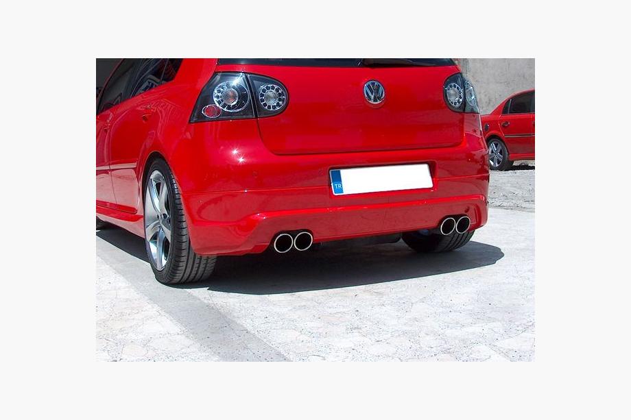 Volkswagen Golf 5 2003-2009 Nakładka na tylny zderzak (gruntowana do lakierowania) Image