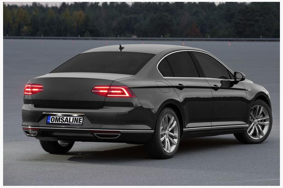 Volkswagen Passat B8 2015-2023 Listwa chromowana nad tablicą rejestracyjną SD (OmsaLine, stal nierdzewna) Image
