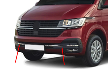 Volkswagen T6 2015-2024 Nakładka na kratkę zderzaka 2019+ (4 szt., stal nierdzewna) zdjęcia 1