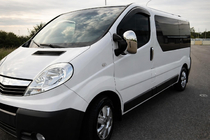 Opel Vivaro 2001–2015 Chromowane Nakładki na Lusterka (2 szt.) Plastik Chromowany zdjęcia 1