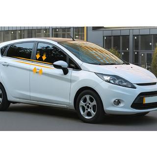 Listwy okienne stal nierdzewna (4 szt.) Ford Fiesta 2008-2017 zdjęcia 1