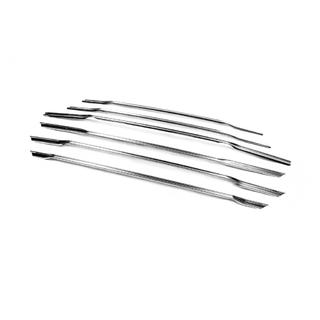 Nakładki na grill Carmos (2014-2018, 6 szt, stal nierdzewna) Ford Courier 2014-2023 zdjęcia 2