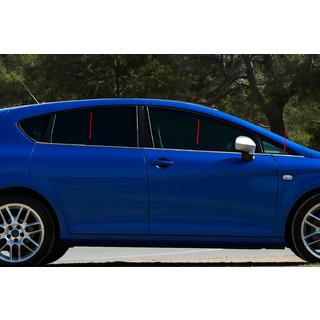 Listwy Ozdobne Szyb Nierdzewne Carmos (6 szt) Seat Leon 2005-2012 zdjęcia 1