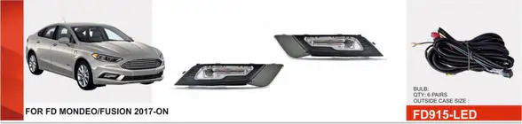 Ford Fusion 2012-2020 Lampy przeciwmgielne LED (2017+) zdjęcia 1