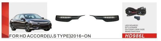Honda Accord X 2017-2022 Światła przeciwmgielne typ US (2017-2020, LED) zdjęcia 1