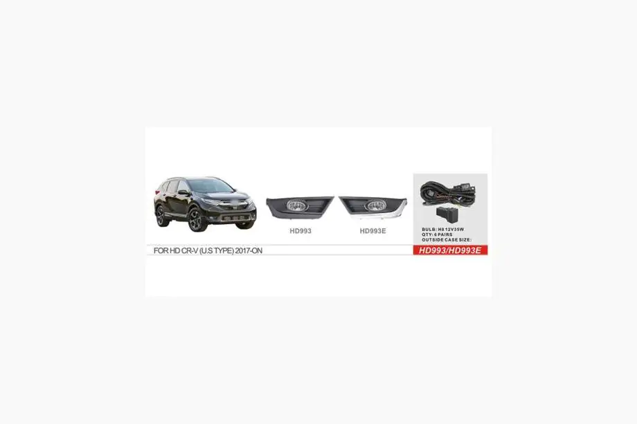 Honda CRV 2017-2022 Światła przeciwmgielne 2017-2019 typ US (Halogenowe) Image