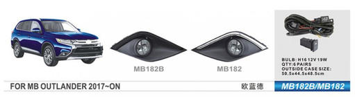 Mitsubishi Outlander 2012-2021 Światła przeciwmgielne 2015-2021 (2 szt, Halogen) zdjęcia 1
