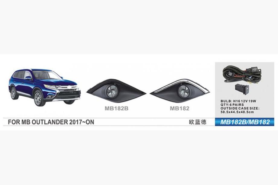 Mitsubishi Outlander 2012-2021 Światła przeciwmgielne 2015-2021 (2 szt, Halogen) Image