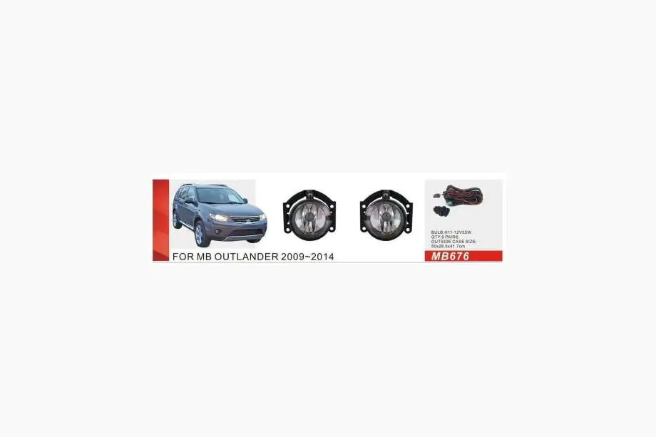 Mitsubishi L200 2015-2024 Światła przeciwmgielne 2015-2019 (2 szt, Halogen) Image